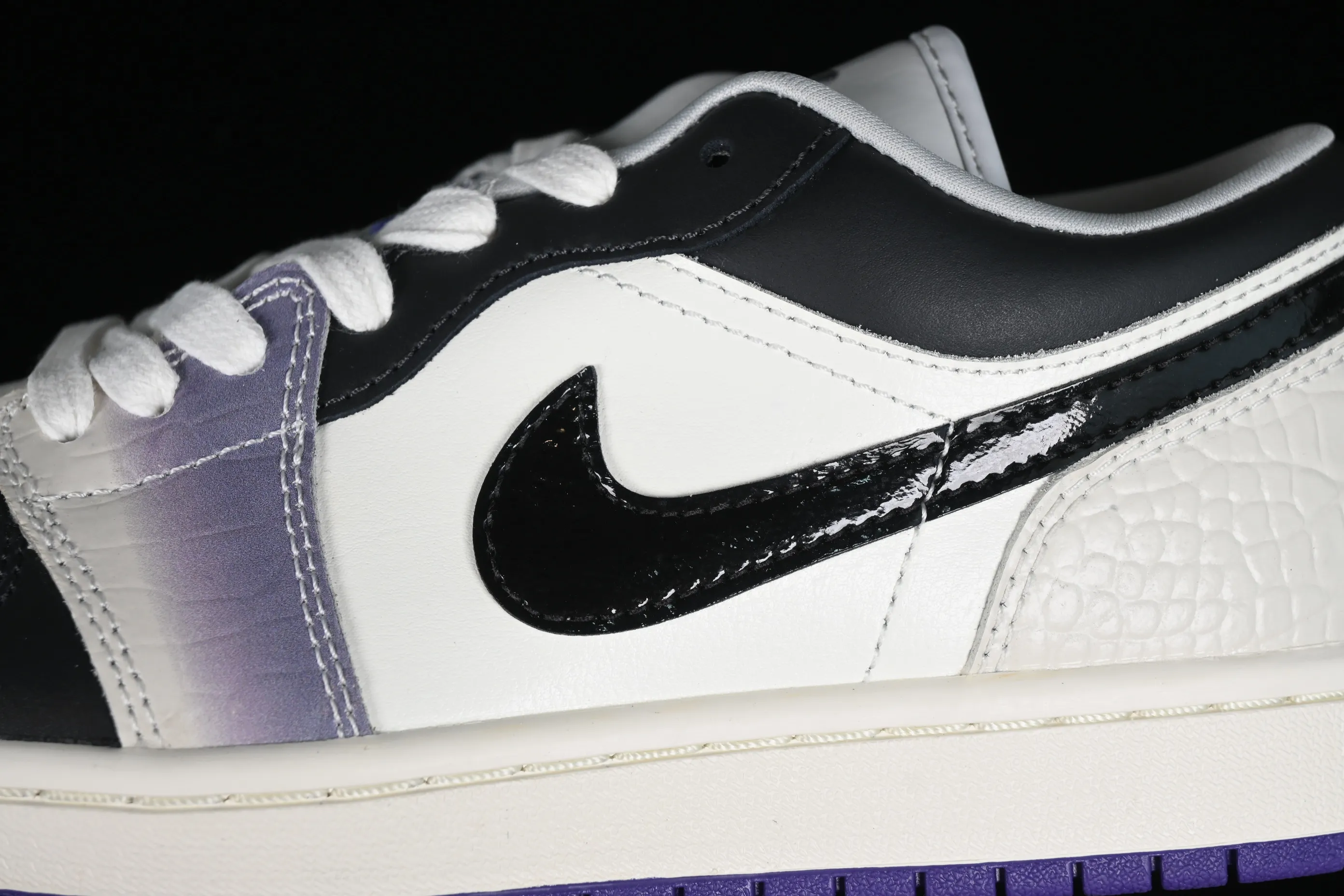 All categories Air Jordan Jordan series basketball shoes Air Jordan 1 Low G version pure original Air Jordan 1 Low "Purple" AJ1 Joe 1 white black purple low-top cultural casual sneakers HF5759-101